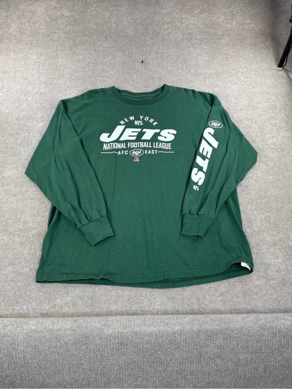 NFL Team Apparel New York Jets Long Sleeve Tee T-Shirt Mens 2XL Green